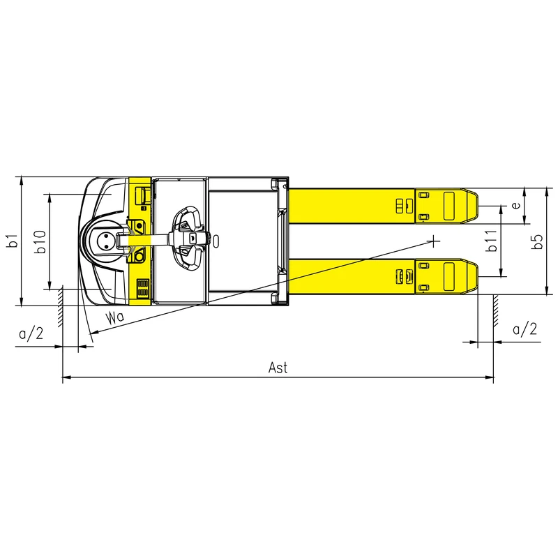 Préparateur de commandes basse levée NKV30-P 3 000 kg – quatrième vue
