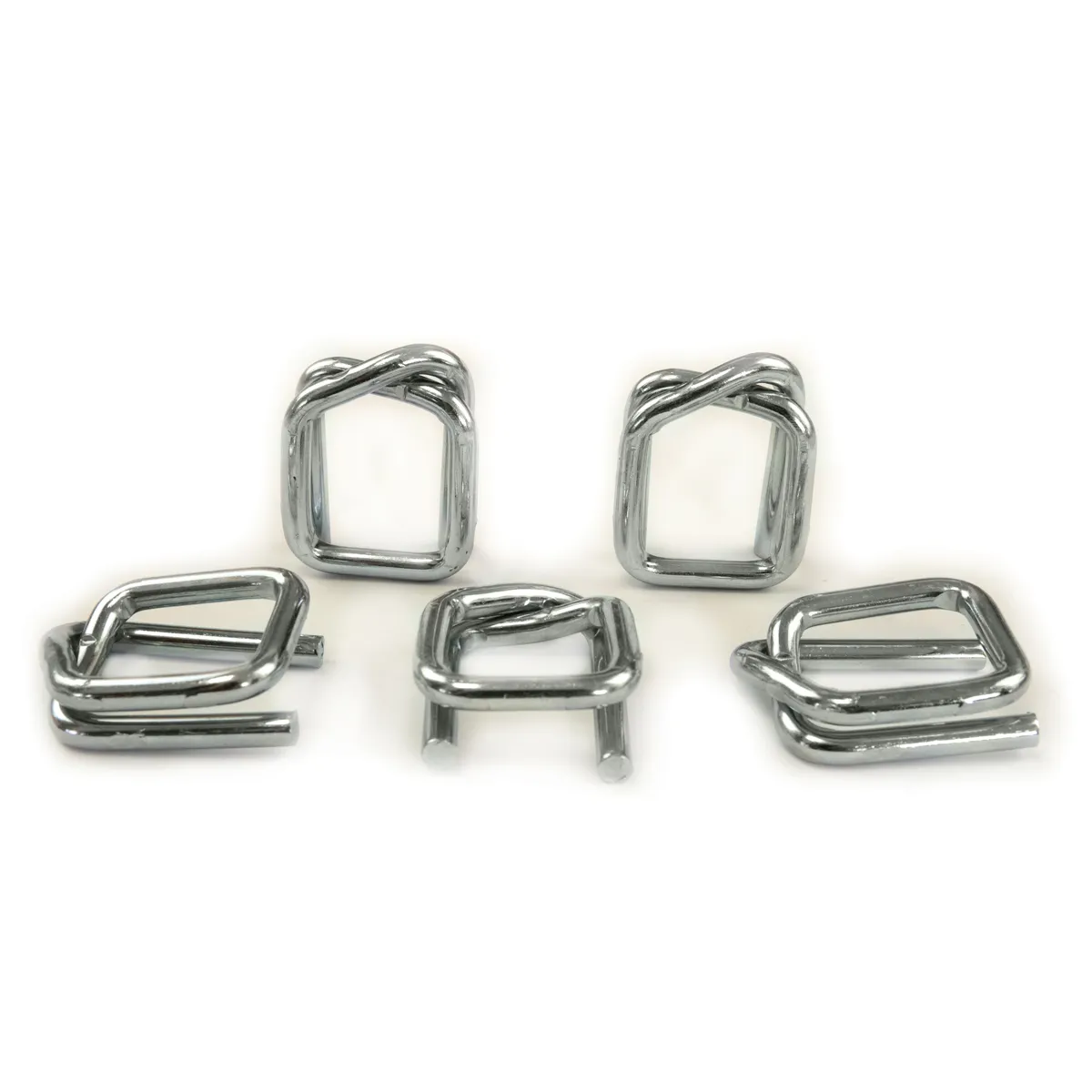 Boucles en fil galvanisé pour feuillard polyester (BUCKLES-25G) 25 mm