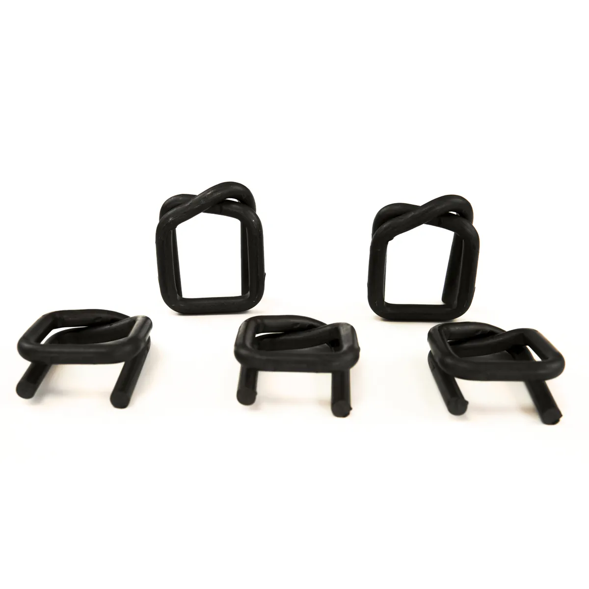 Boucles phosphatées en fil métallique pour feuillard polyester (BUCKLES-32F) 32 mm
